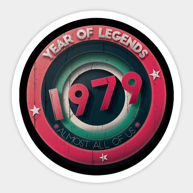 1979 year of legends Sticker by Stecra